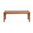 47.2'' W Solid Wood Outdoor Bench, Sloping Seat Patio Bench