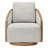 Nieve 29.5'' Wide Upholstered Swivel Barrel Chair-114235525
