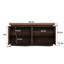 Buffet Buffet, buffet moderne avec rangement décoratif, brun