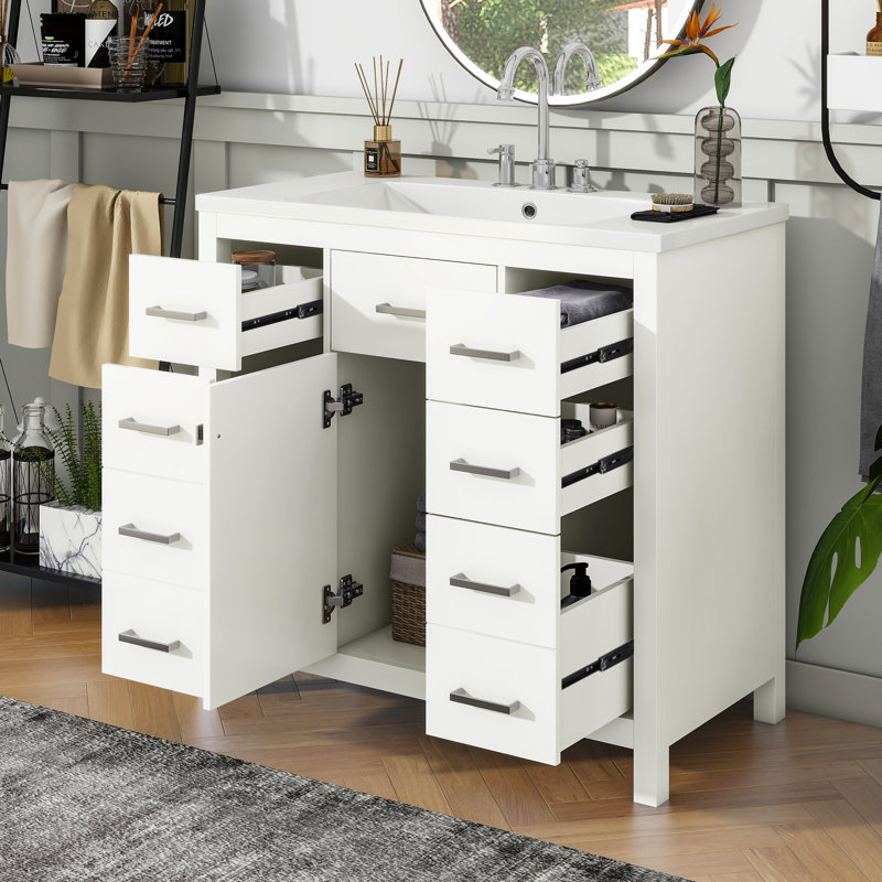 Meuble-lavabo simple 36 po avec comptoir