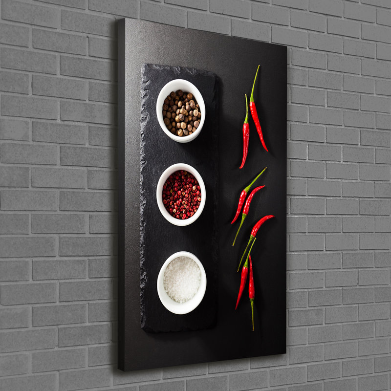 Spices And Peppers - Wrapped Canvas Print