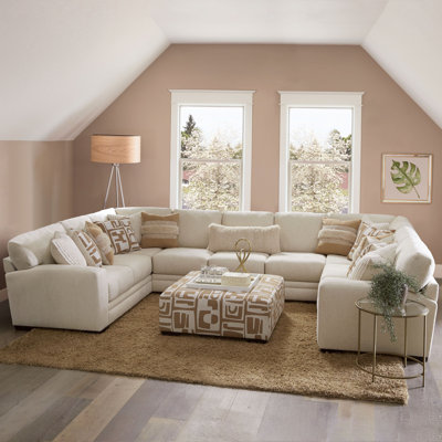 Hardeosing Upholstered U-Shaped Sectional Symmetrical