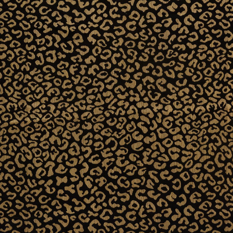 Tissu Purr Suite, Or noir