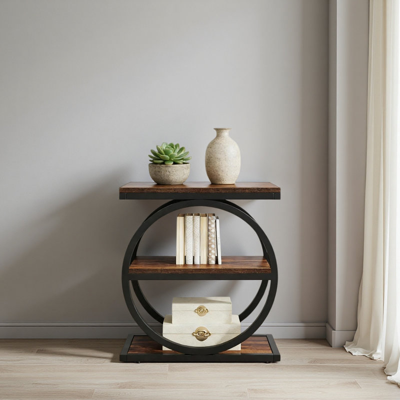 3-Tier Sofa Side Table,Modern End Table