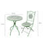 Ensemble bistro extérieur en céramique pour 2 personnes, ensemble de table et chaises de jardin-367662441