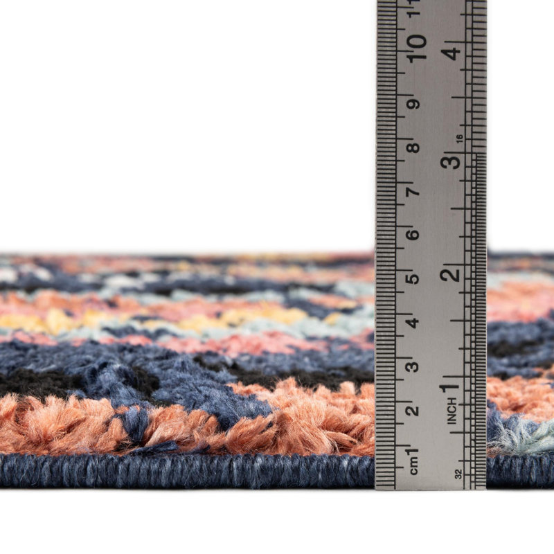 Finis Geometric Indoor Rug, Rectangle 5'3" x 8'