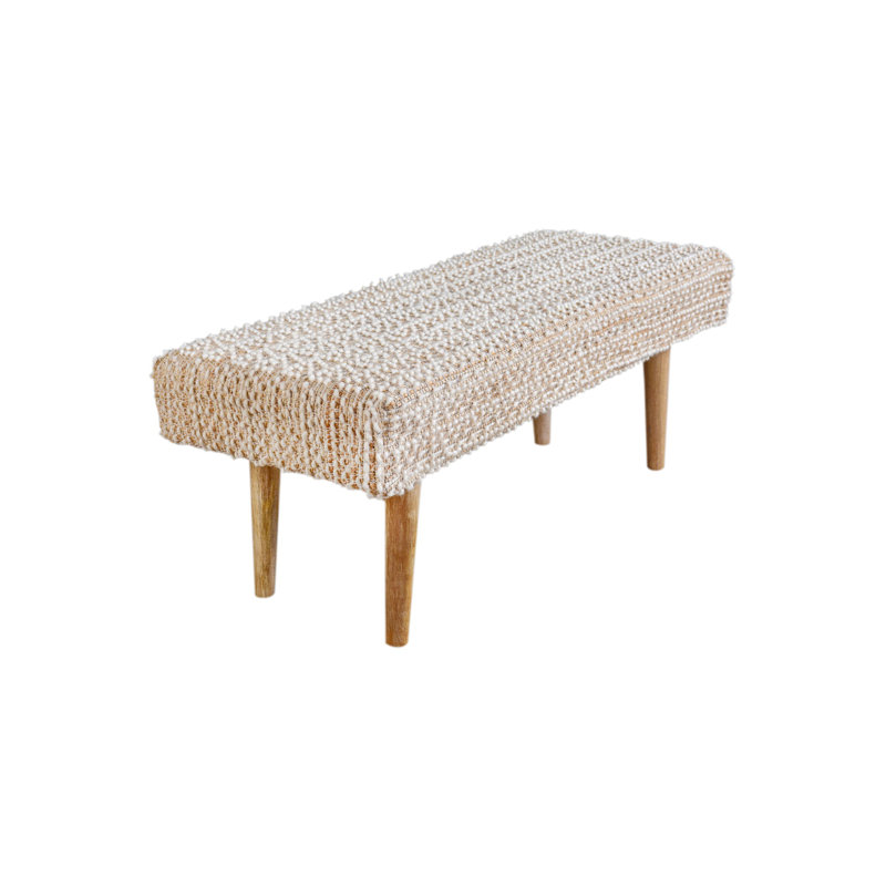 Banc tissé à la main Natural Boucle