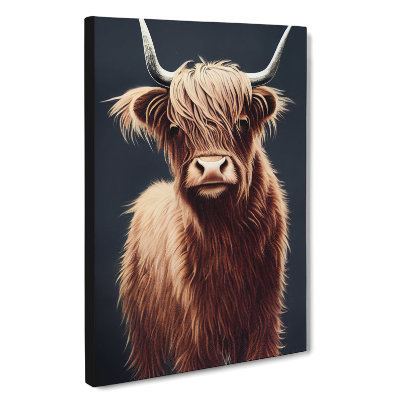 Fantastic Highland Cow - Wrapped Canvas, 50cm H x 35cm W x 3cm D