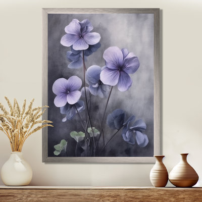 Purple Grey Violets Dream I