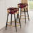 Opulent Victorian Scrollwork Victorian Pattern - Damask Bar Stools Set Of 2
