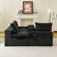Canapé de luxe en velours multifonctionnel - disposable en une rangée, côte à côte ou face à face, mobilier de salon élégant pour une décoration douillette
