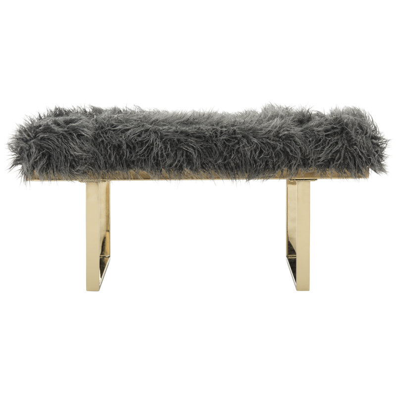 Edwin Faux Fur Upholstered Bench