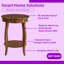 Table d'appoint ronde avec plateau et tiroir-254781034
