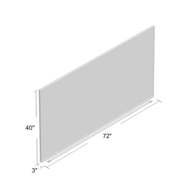 Inbox Zero Yes Steel Aluminum Whiteboard