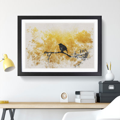 Bird at Sunset - Picture Frame Painting
