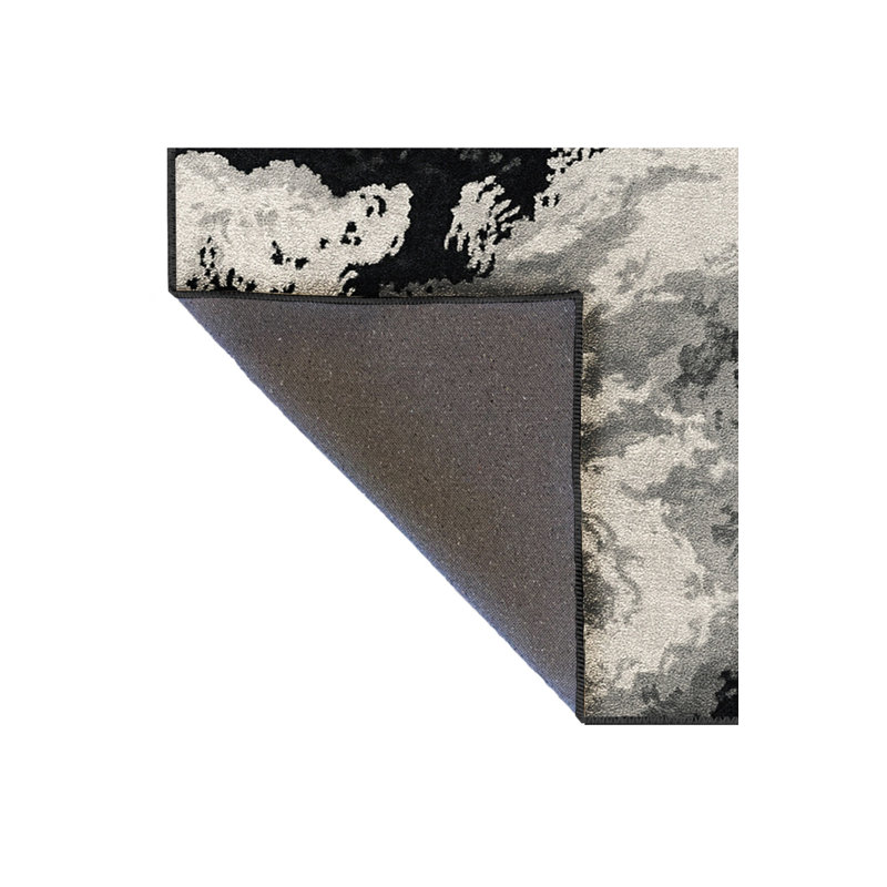 Tapis bleu tissé lavable rétro Mosso, 2'6" x 9'10"