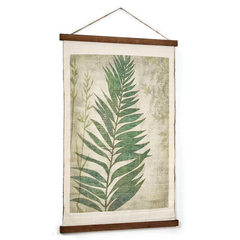 Fern Leaf Scroll Cotton Tapestry