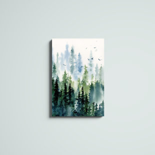 Treeline by Katrina Pete - Wrapped Canvas Painting Print