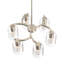 Lustre géométrique 6 lumières 20 pouces
