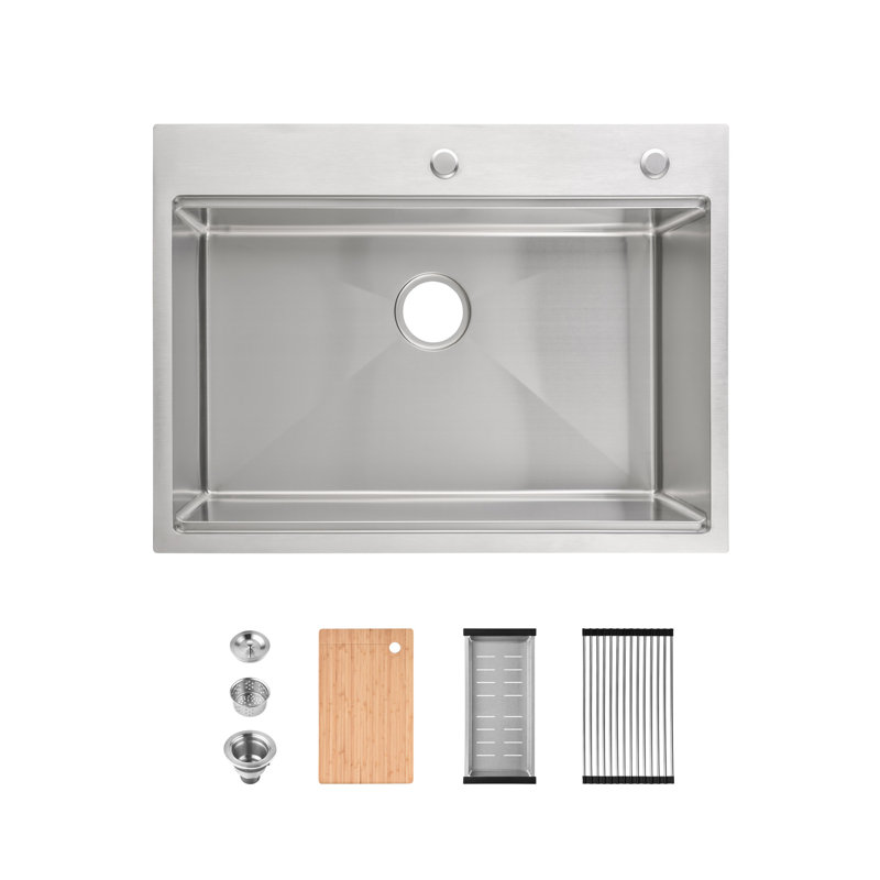 Stainless Steel Kitchen Sink, Gray
