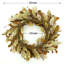 Couronne d'hiver 20 po - Décoration de porte d'entrée avec pin à feuilles persistantes, baies rouges pour la décoration des Fêtes