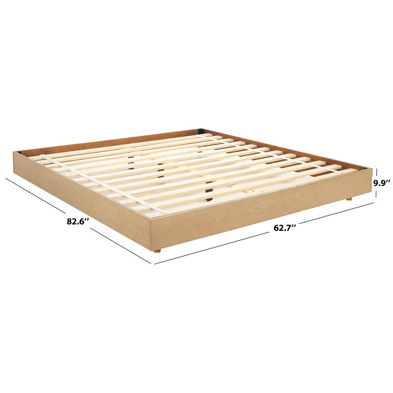 Bernadina Wood Bed Frame, Queen, Natural