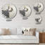 Gadre - Horloge murale peinture abstraite-523586113