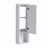 12" Glossy White Bathroom Wall Cabinet with Soft Close Doors & Float Mounting Design