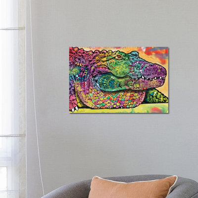 In Awhile Crocodile II by Dean Russo - Wrapped Canvas Print