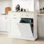 Armoire à poubelle inclinable en bois 20 gallons pour cuisine et buanderie-101920073