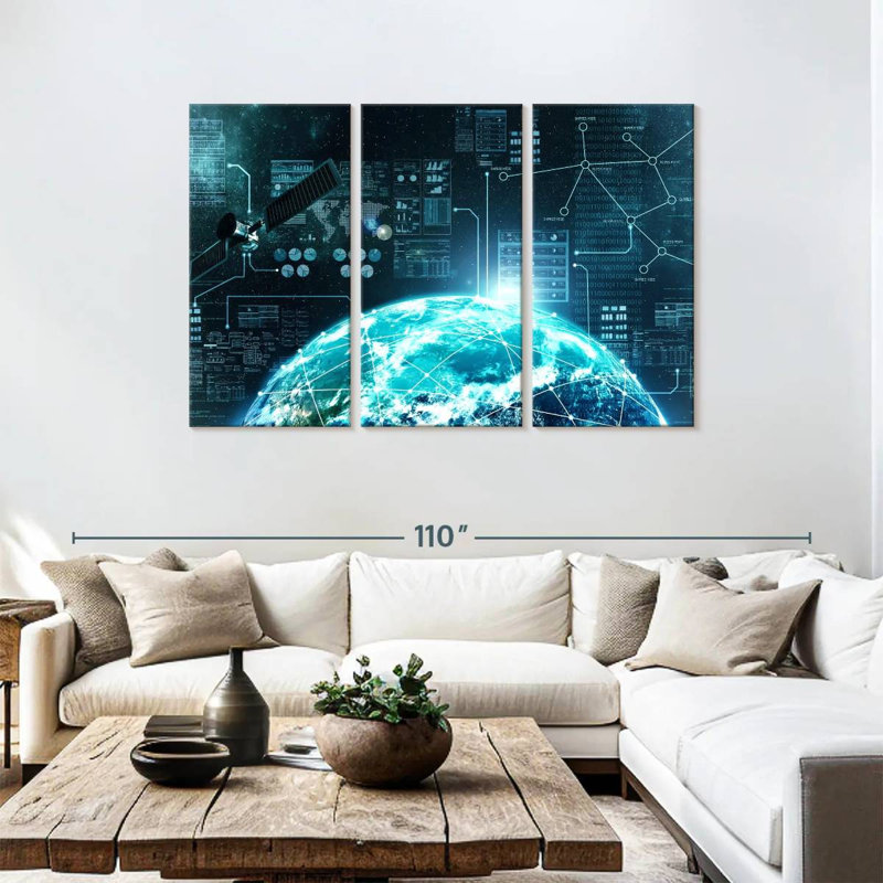 Keiri Internet In Space, 48" H x 74" W