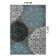 Padowski Floral Gray/Blue/Black Area Rug