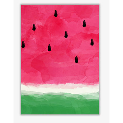 Watermelon Abstract 1 Piece Wall Art