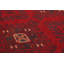 Tapis de zone en laine rouge/noir 4 pi 1 po x 6 pi 4 po à main one-of-kind-noué la 2010 esari Allaina