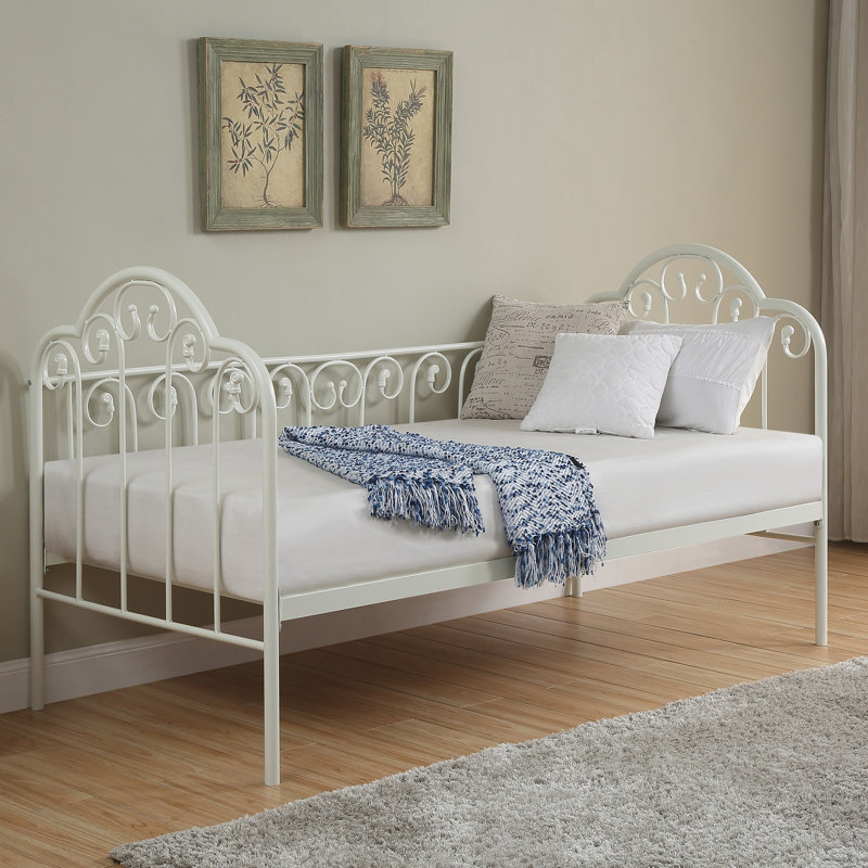 Fredric Metal Daybed, White