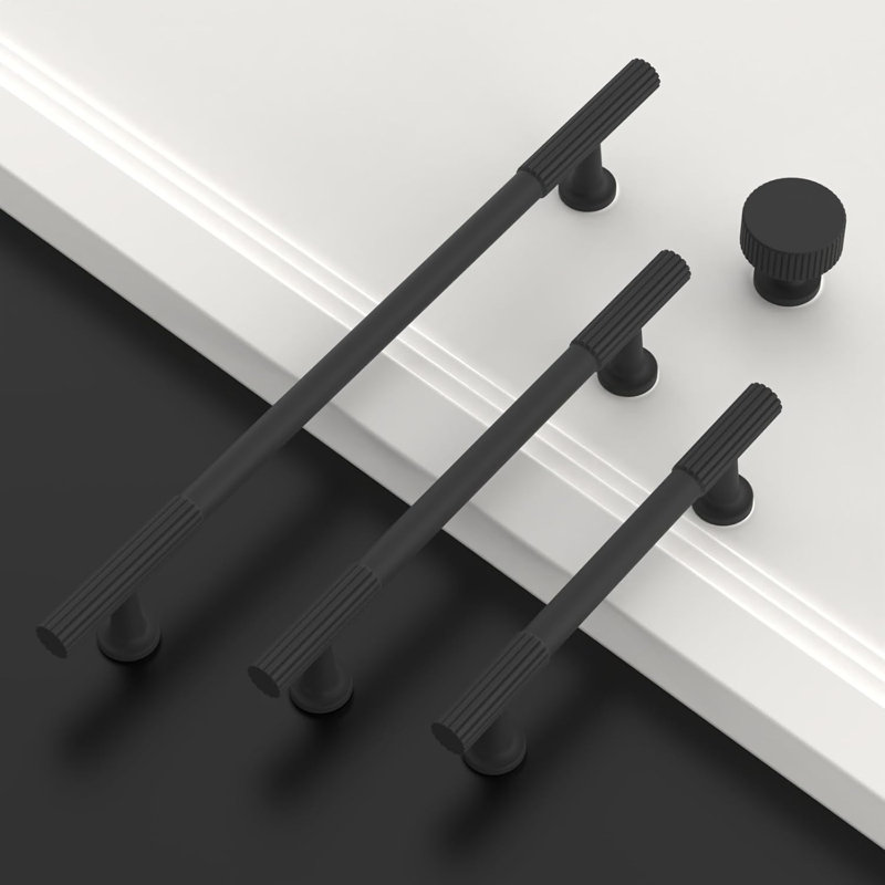 10 Pack Cabinet Knobs - Durable Metal Drawer Pulls For Kitchen Cabinets, Dressers, And Cupboards, Matte Black