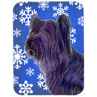 The Holiday Aisle Ashlynn Skye Terrier Glass Cutting Board