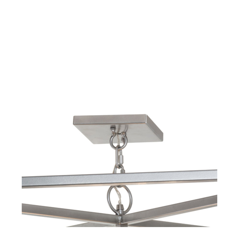 Lustre carré / rectangulaire à 8 lumières à intensité variable Lobel