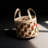 1Pcs,Handwoven Leather Laundry Basket - Stylish Storage Organizer With Durable Stitching And Trendy Color Block Design, Multi-Functional As A Fashionable Carryall