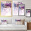 Impression de luxe sur toile marbrée de bleu mauve - impression sur toile moderne-1180217818-1180217819