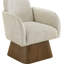 Fauteuil d'appoint pivotant en tissu texturé Marlowe Arachne-597287873-597287935