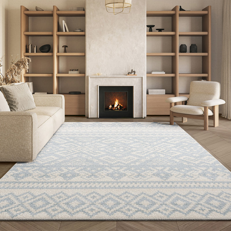 Tapis ardoise / ivoire Wynn Southwestern, Rectangle 8 pi x 10 pi