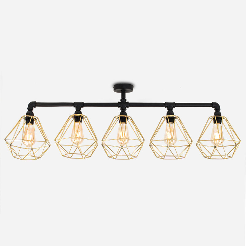 Hanley Flush Mount, Gold, No