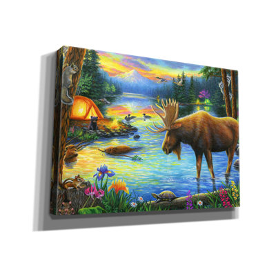 Millwood Pines 'Evening at the Mountain Lake' by Bridget Voth, Canvas Wall Art