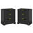 23.6" W 3-Drawer Nightstand with Charging Station and Metal Handle (Set of 2)-1452520956
