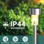 Stainless Steel Solar Powered Stainless Steel Pathway Light Pack