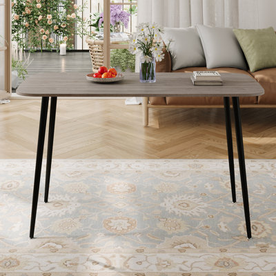 Metal Base Dining Table