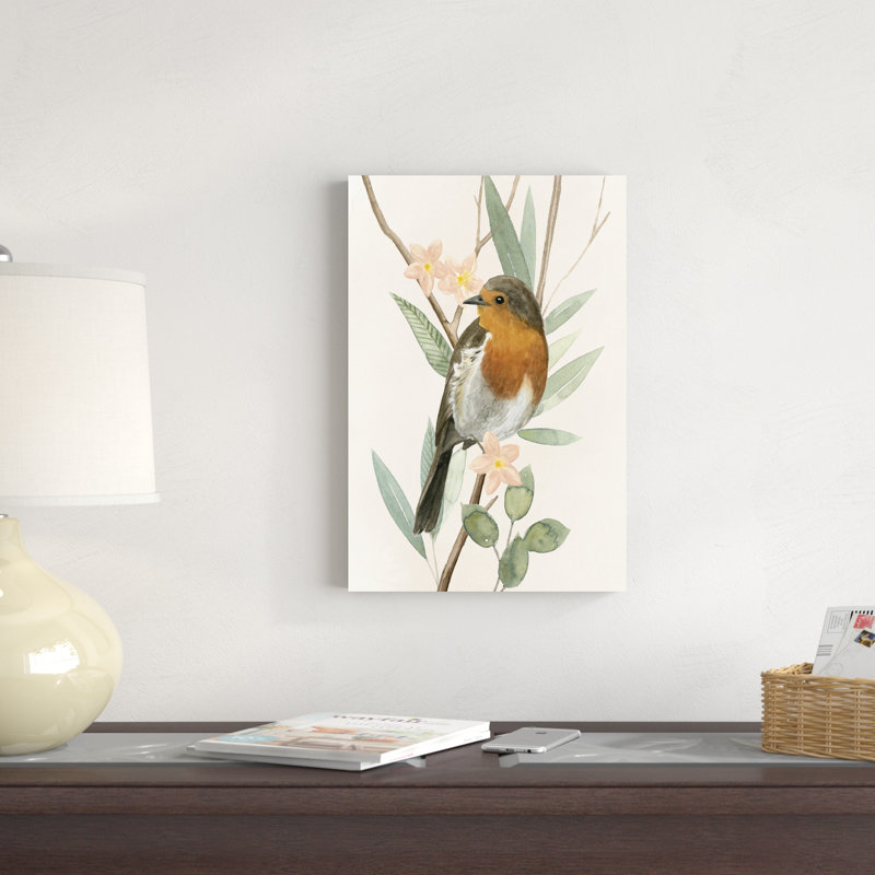 «Tree Toppers IV» par Grace Popp - peinture sur toile tendue, H 18 po x l 12 po, Non, Toile tendue