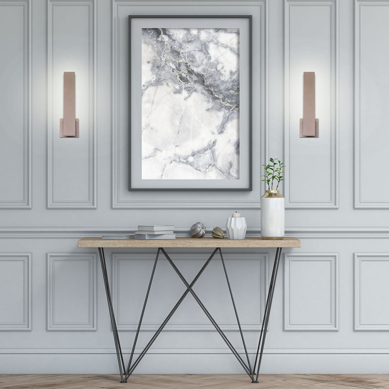 Annette Champagne 18" Dimmable LED Metal Wall Sconce
