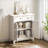 Farmhouse Storage Cabinet, 3-Tiers Adjustable Shelf-1473186919